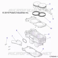 CYLINDER AND PISTON