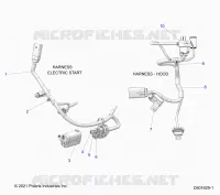 ELECTRICAL, WIRE HARNESS, HOOD, ELEC. START