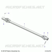 DRIVE TRAIN, PROP SHAFT, FRONT