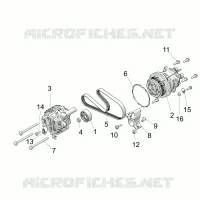 ENGINE, ALTERNATOR AND COMPRESSOR