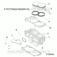 CYLINDER AND PISTON