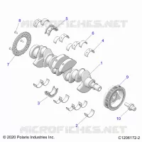 ENGINE, CRANKSHAFT AND BEARINGS