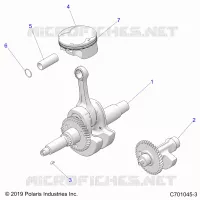 ENGINE, CRANKSHAFT, PISTON AND BALANCE SHAFT