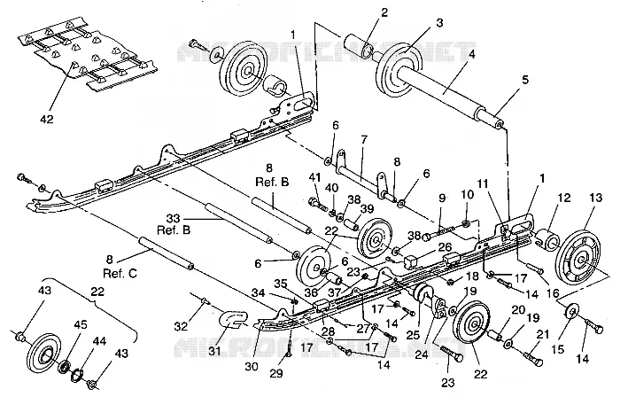 SUSPENSION ASSEMBLY TRAIL/0930761 (4923222322021A)