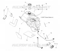 FUEL TANK ASM. (BUILT 8/20/07 AND BEFORE)
