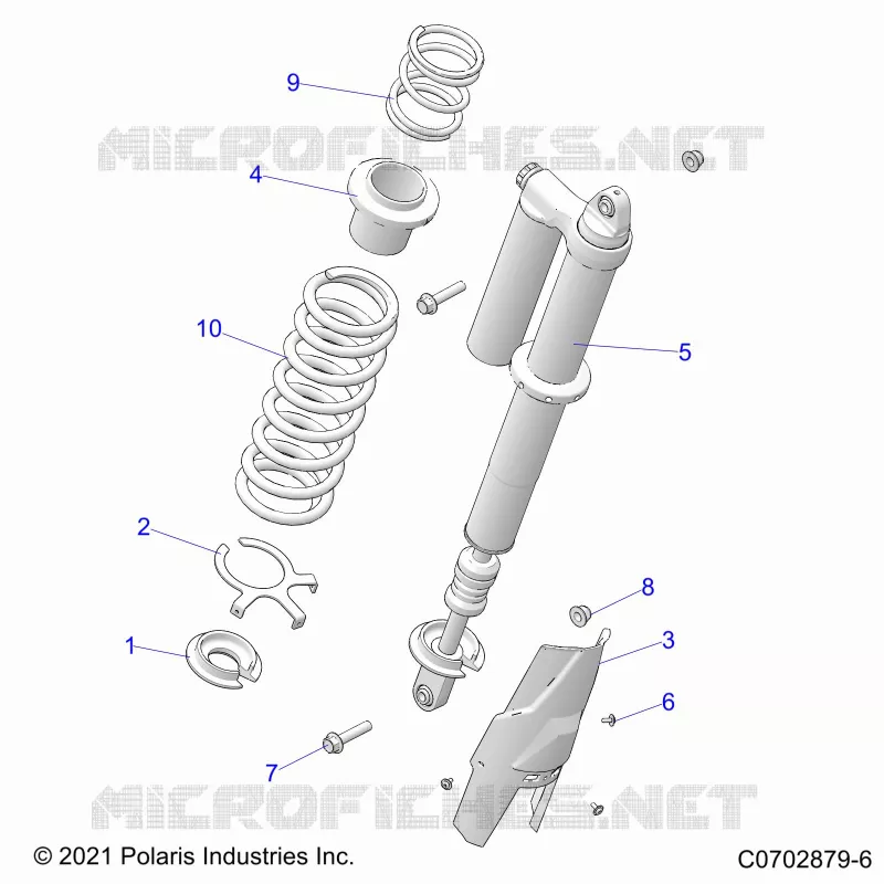 SUSPENSION, REAR SHOCK MOUNTING, STANDARD/PREMIUM