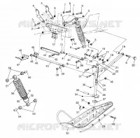 FRONT SUSPENSION AND SKI 440 XCR 0961660 (4932113211B002)