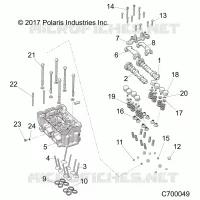 ENGINE, CYLINDER HEAD AND VALVES