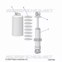 SUSPENSION, FRONT SHOCK TRACK