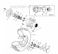 FRONT WHEEL ASSEMBLY 250 6X6 / W928727 (4922842284013A)