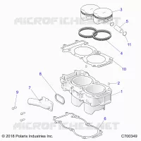 CYLINDER AND PISTON