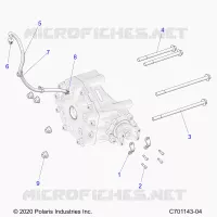 DRIVE TRAIN, GEARCASE, REAR, MOUNTING