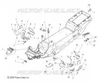CHASSIS, FOOTREST, DRIVER AND PASSENGER