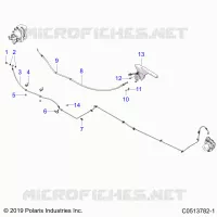 REAR BRAKE BRAKE LINE AND PARK BRAKE