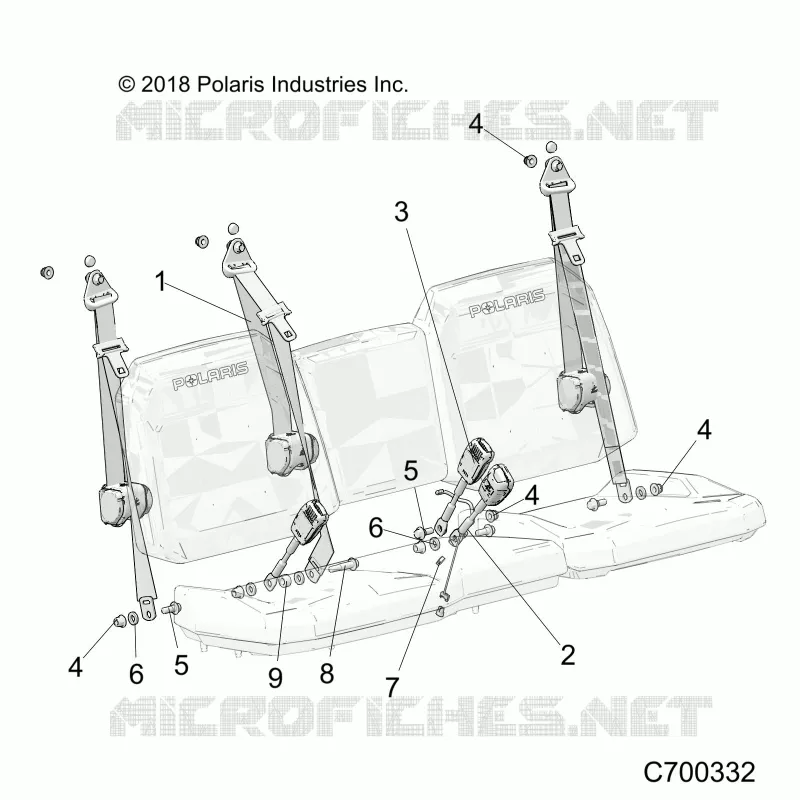 SEAT BELT AND MOUNTING