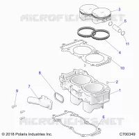 CYLINDER AND PISTON