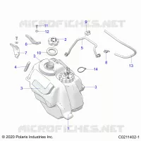 FUEL SYSTEM, FUEL TANK ASM.