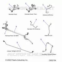 ELECTRICAL, WIRE HARNESSES, HOOD/JUMPERS, GPS