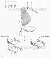 SEAT (PASSENGER) AND SEAT BELT MOUNTING