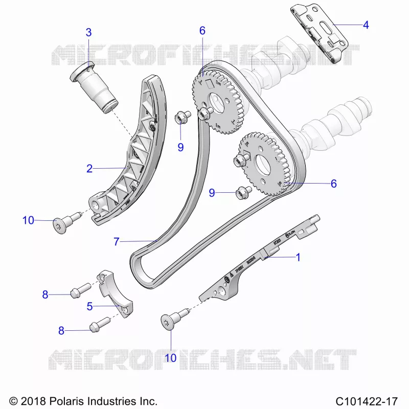 CAM CHAIN AND SPROCKET