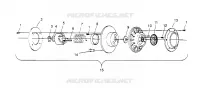 DRIVEN CLUTCH ASSEMBLY 440 0952760, 440 SKS 0952560,  AND EUROPEAN 440 SKS (4929032903C002)
