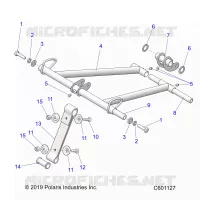SUSPENSION, FRONT TORQUE ARM