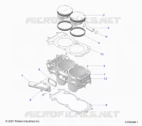 CYLINDER AND PISTON