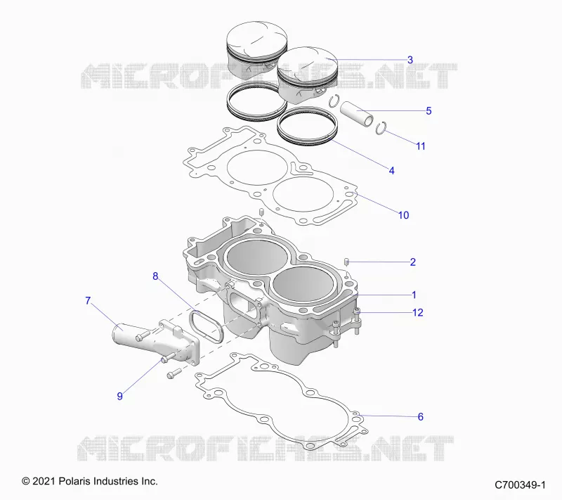 CYLINDER AND PISTON