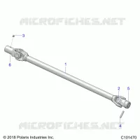 DRIVE TRAIN, PROP SHAFT, FRONT