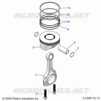 ENGINE, PISTON & ROD