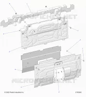 REAR BODYWORK CLOSEOFF, CENTER PANELS
