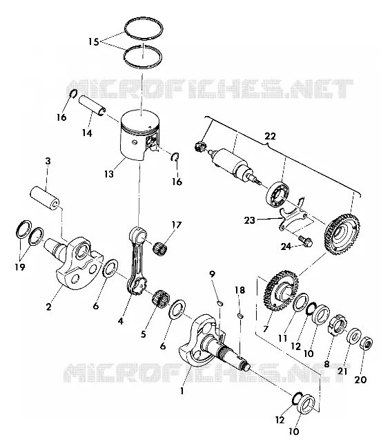 CRANKSHAFT AND PISTON ASSEMBLY (4918541854042A)