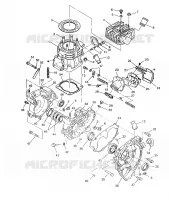 CRANKCASE AND CYLINDER 6X6 400L, SWEDISH S948740 AND  NORWEGIAN N948740 (4926812681047A)