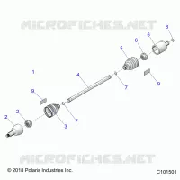 DRIVE TRAIN, DRIVE SHAFT, FRONT