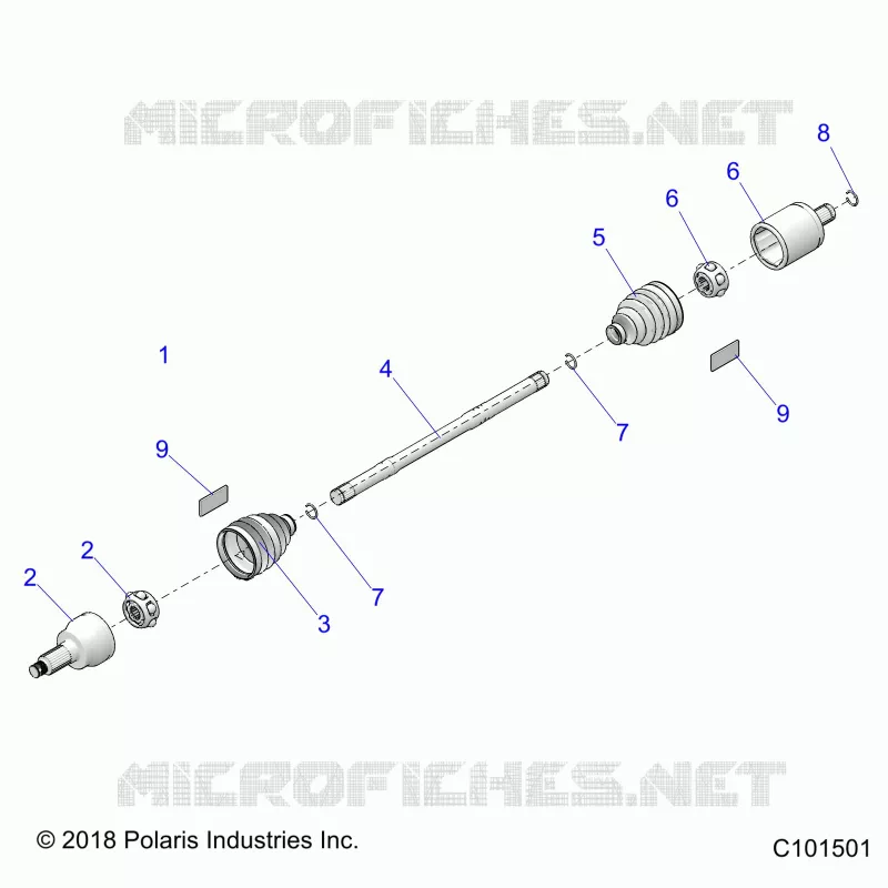 DRIVE TRAIN, DRIVE SHAFT, FRONT