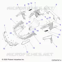 REAR BODYWORK RACK AND FENDERS