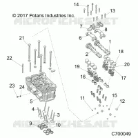 ENGINE, CYLINDER HEAD AND VALVES