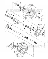 REAR WHEEL DRIVE ASSEMBLY 350 2X4
