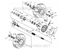 REAR WHEEL DRIVE ASSEMBLY SPORT 400L W958540 (4930133013C002)