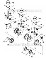 CRANKSHAFT   PISTON SLX 780 B964287 AND  INTL. SLX 780 I964287 (4937443744C003)