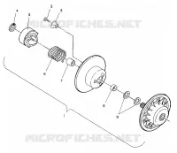 DRIVEN CLUTCH ASSEMBLY SPORT / 0930443 (4922942294022A)