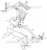 EXHAUST SYSTEM MAGNUM 4X4 W97AC42A, SWEDISH MAGNUM 4X4 S97AC42E AND NORWEGI (4940834083A012)