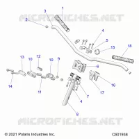 UPPER STEERING & HANDLEBAR ASM.