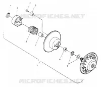 DRIVEN CLUTCH ASSEMBLY SPORT 0950443, SPORT TOURING 0950243  AND EUROPEAN S (4928822882C006)