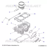CYLINDER AND PISTON