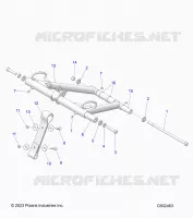 SUSPENSION, FRONT TORQUE ARM