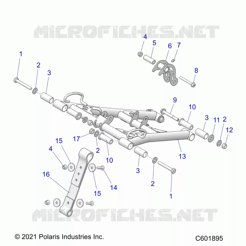 SUSPENSION, FRONT TORQUE ARM