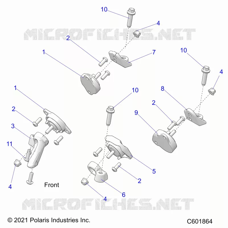 ENGINE, MOUNTING & LONG BLOCK