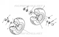 MIDDLE WHEEL ASSEMBLY 250 6X6 / W928727 (4922842284041A)