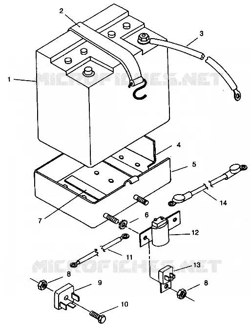 BATTERY BOX ASSEMBLY LITE DELUXE 0943431 (4924992499015A)